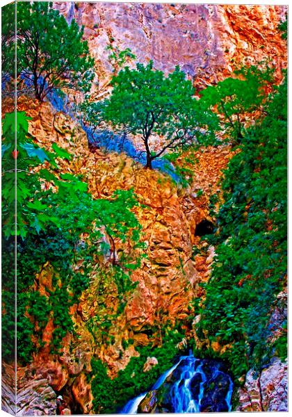 Saklikent Gorge in Turkey Canvas Print by ken biggs