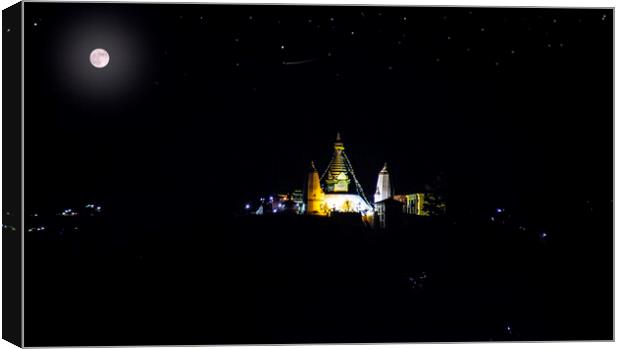 Swayambhunath Canvas Print by Ram Maharjan