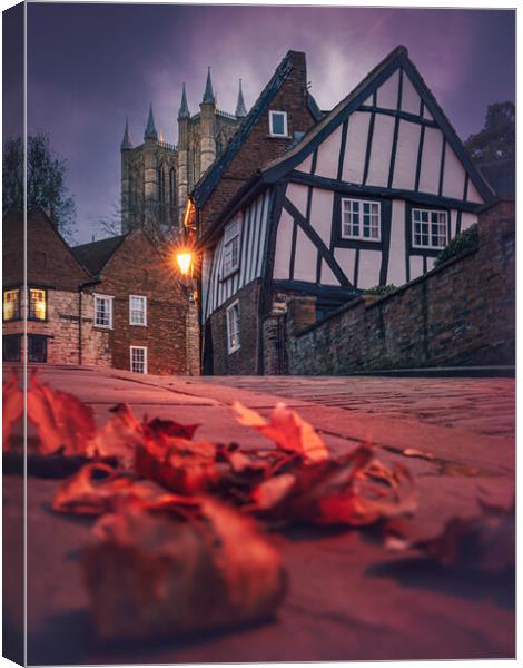 The crooked house Lincoln  Canvas Print by Andrew Scott