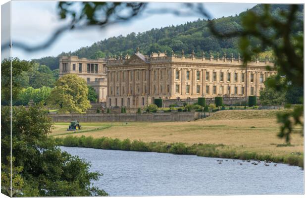 Chatsworth House Derbyshire Canvas Print by Andrew Scott