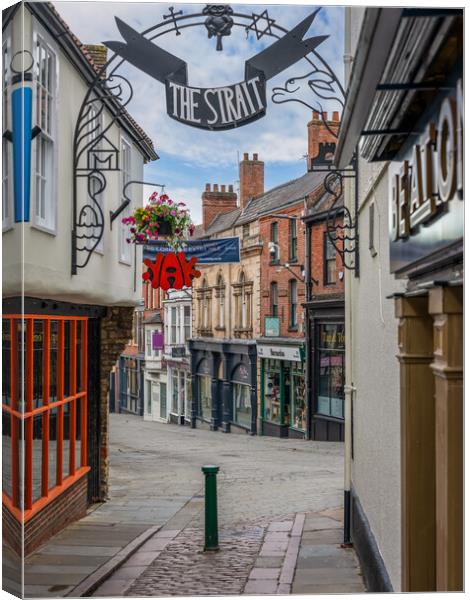 The view from the Strait, Lincoln Canvas Print by Andrew Scott