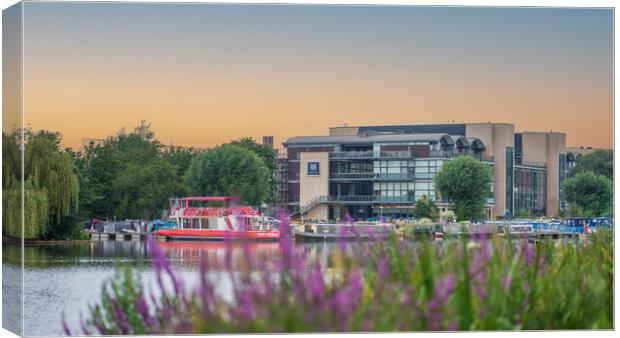 Sunrise on the Brayford Lincoln  Canvas Print by Andrew Scott