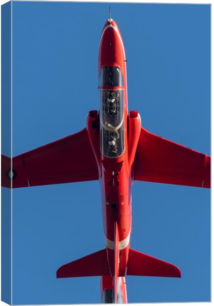 RAF Red arrow jet Canvas Print by Andrew Scott