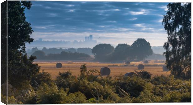 Sunrise over Lincoln Canvas Print by Andrew Scott