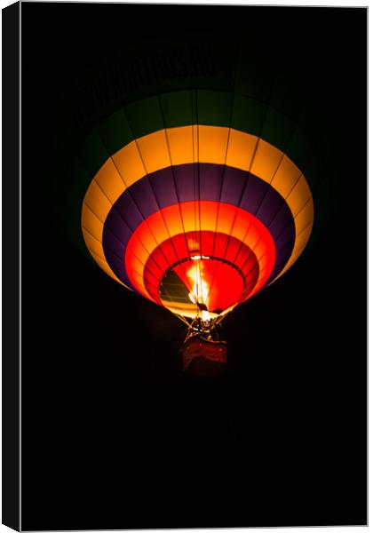 Night hot air balloon adventure Canvas Print by Svetlana Korneliuk