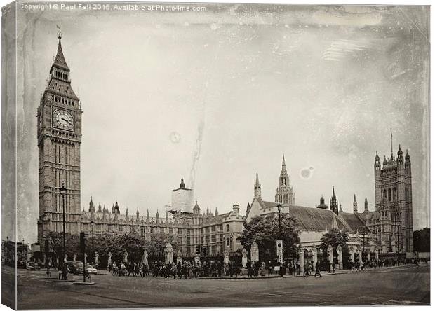 Big Ben Westminster Canvas Print by Paul Fell