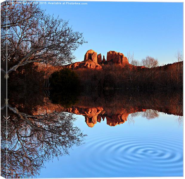 Red Rocks Canvas Print by Paul Fell