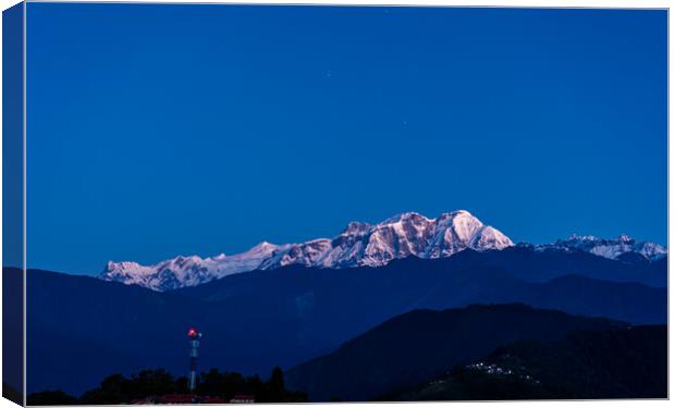 Beautiful landscape view of Mountain Canvas Print by Ambir Tolang