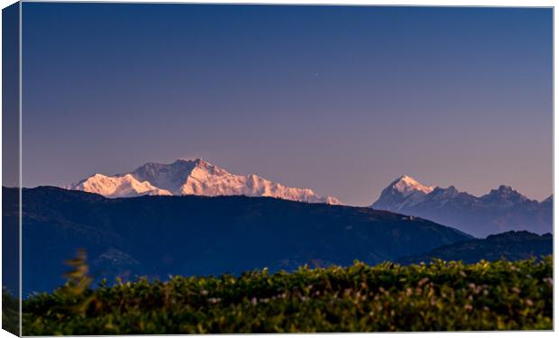 Landscpae view of Moutain range  Canvas Print by Ambir Tolang