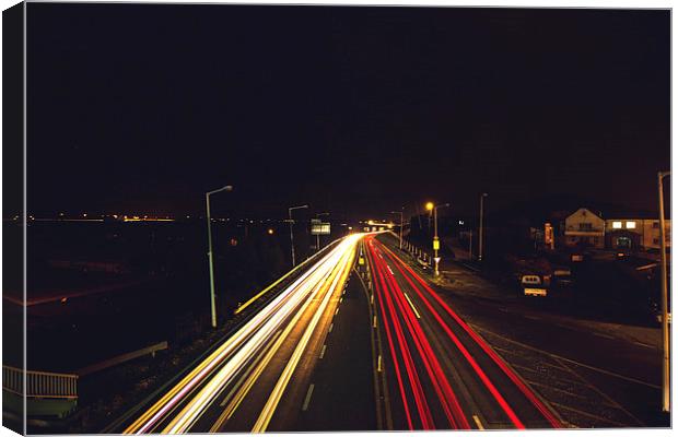  Light trail Canvas Print by Ambir Tolang
