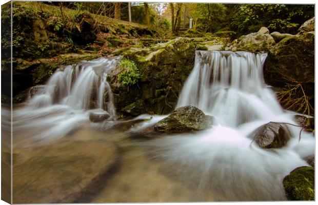 Falling Water of Nature Canvas Print by Ambir Tolang