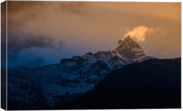 Shining mount Fishtail Canvas Print by Ambir Tolang