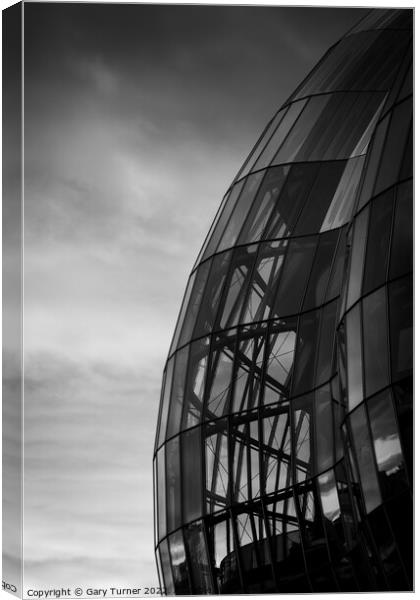 Abstract of The Sage, Gateshead Canvas Print by Gary Turner