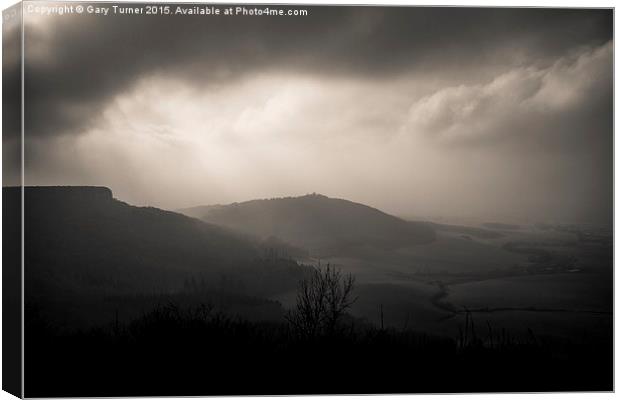 Misty Sutton Bank Canvas Print by Gary Turner