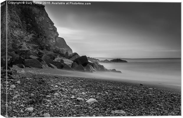 Rocky Shore Canvas Print by Gary Turner