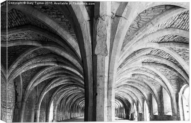 Cellar Arches Canvas Print by Gary Turner