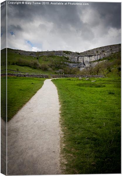 Path to Malham Canvas Print by Gary Turner