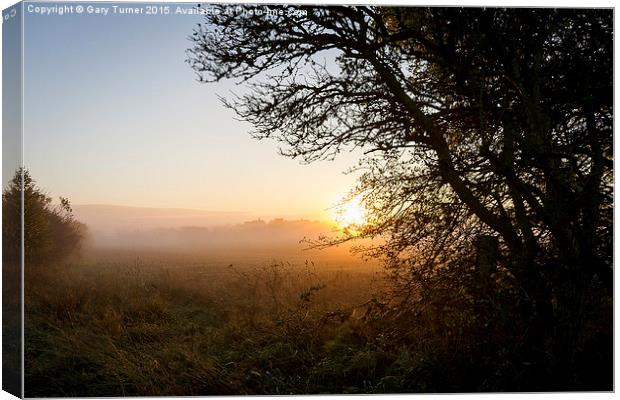  Morning Sunrise Canvas Print by Gary Turner