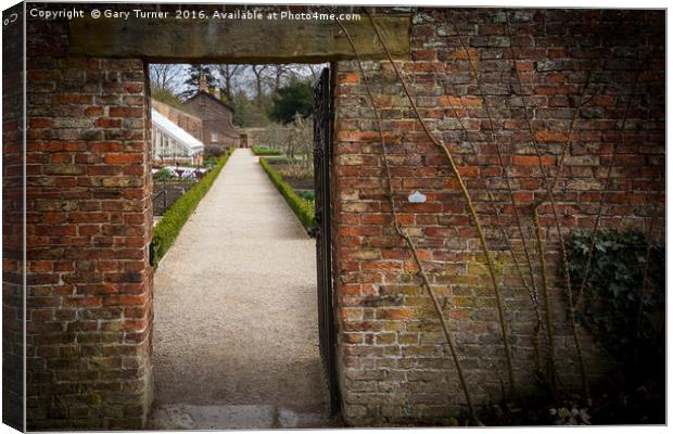 Into the Garden - Colour Canvas Print by Gary Turner