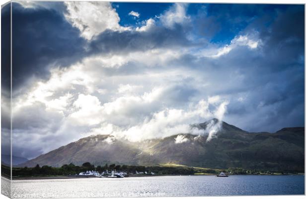 Corran Narrows to Ardgour Canvas Print by Gary Turner
