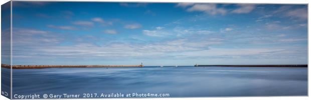 Mouth of the Tyne Panoramic Canvas Print by Gary Turner