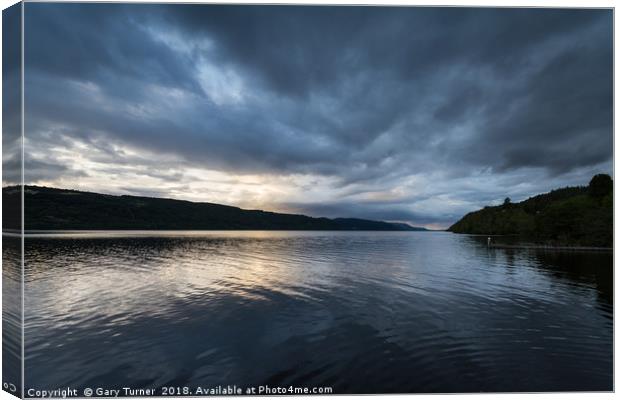 Last light over Loch Ness Canvas Print by Gary Turner
