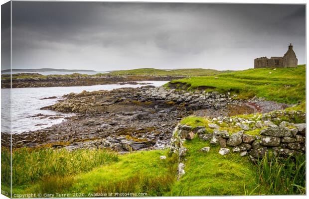 Ruins of the Croft Canvas Print by Gary Turner