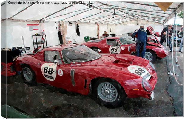  Bizzarini Stradale Canvas Print by Adrian Beese