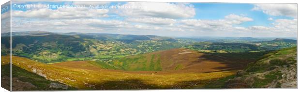 View from the Sugarloaf Canvas Print by Adrian Beese