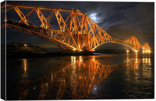  Forth Rail Bridge Canvas Print by Martin Slowey