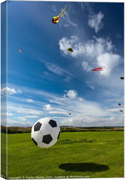 Let's go fly a kite Canvas Print by Martin Slowey