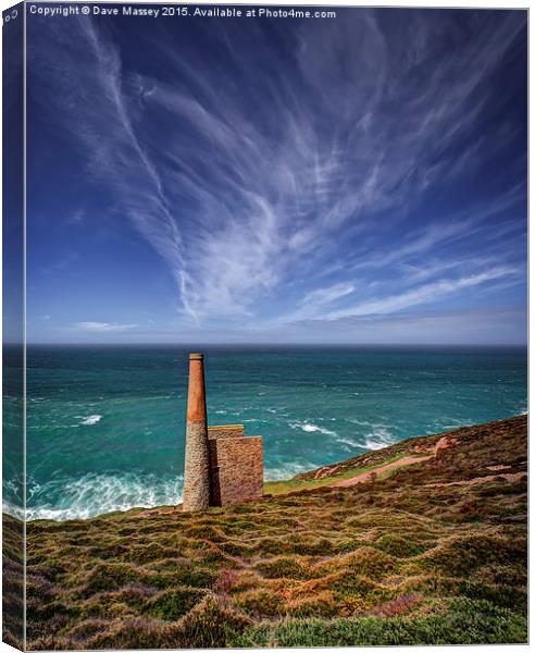 Land Ocean Sky Canvas Print by Dave Massey