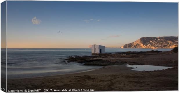 Sunrise in Calpe II Canvas Print by DeniART 