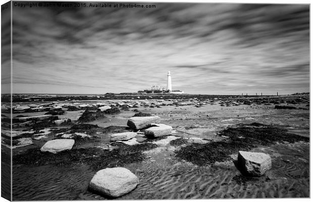  Low Tide Canvas Print by John Mason