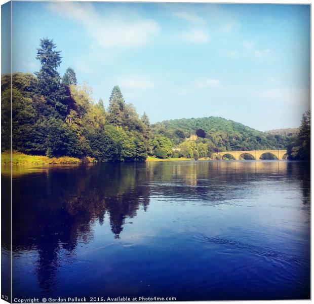 River Tay Dunkeld  Canvas Print by Gordon Pollock