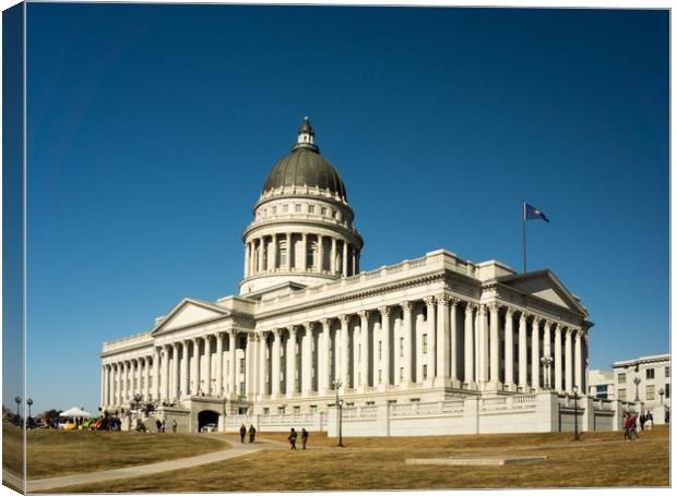 Utah State Capitol Building Canvas Print by Brent Olson
