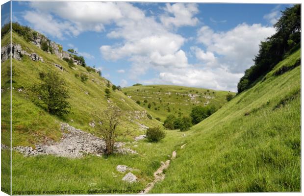 Lathkill Dale Derbyshire Canvas Print by Kevin Round