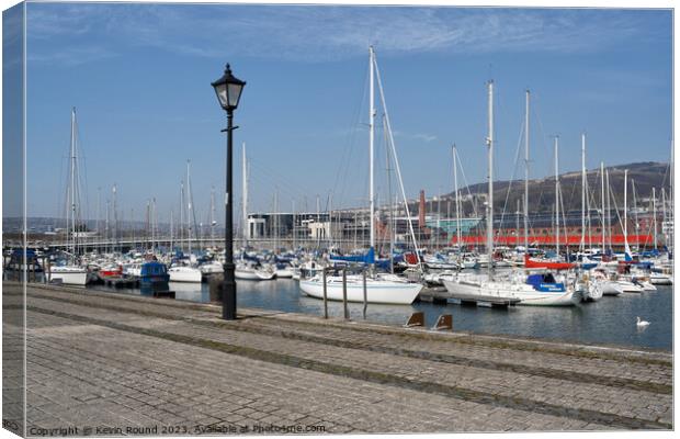 River Tawe Swansea Canvas Print by Kevin Round