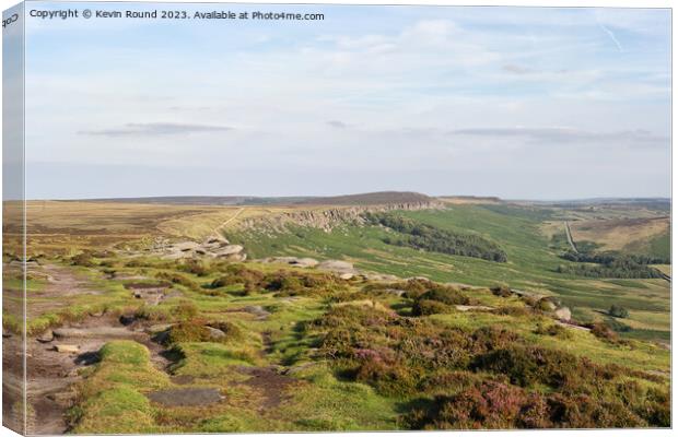 Stanage Edge High Neb Canvas Print by Kevin Round
