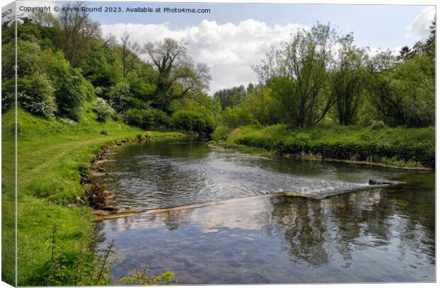 River Lathkill Derbyshire Canvas Print by Kevin Round