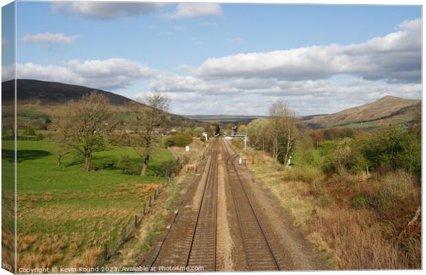 Edale railway Canvas Print by Kevin Round