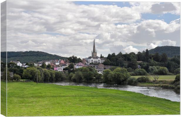 Ross on Wye landscape Canvas Print by Kevin Round