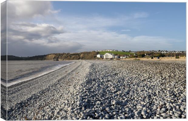 The Knap Beach Barry Wales Canvas Print by Kevin Round