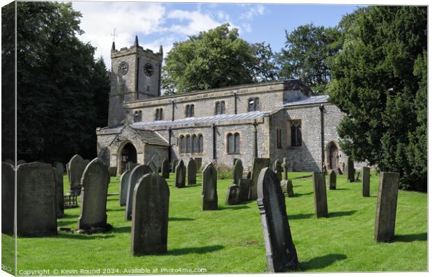 Great Longstone church Canvas Print by Kevin Round