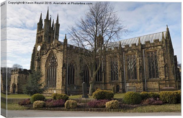  Tideswell Church Canvas Print by Kevin Round