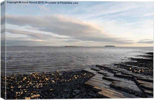  Lavernock Point Canvas Print by Kevin Round
