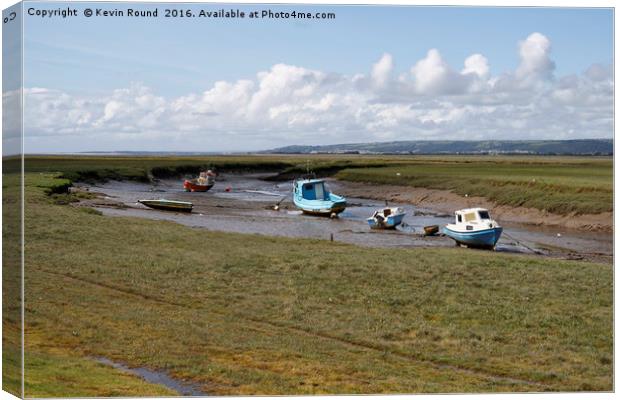 Loughor Estuary Canvas Print by Kevin Round