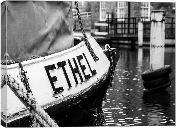 A Boat Named Ethel Canvas Print by Chris Watson