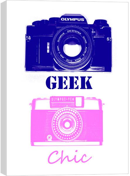 Camera Geek, Photo Chic  Canvas Print by Chris Watson