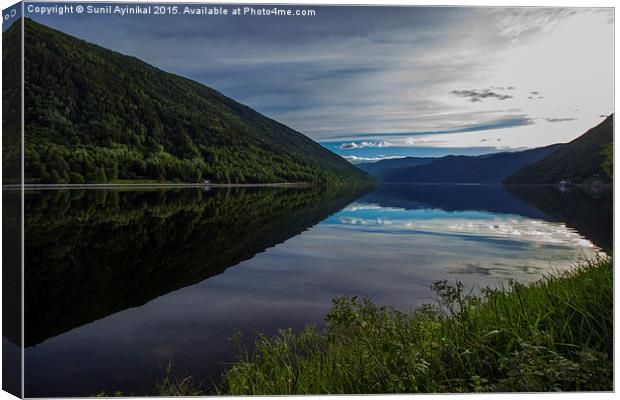  Rjukan Stopover Canvas Print by Sunil Ayinikal